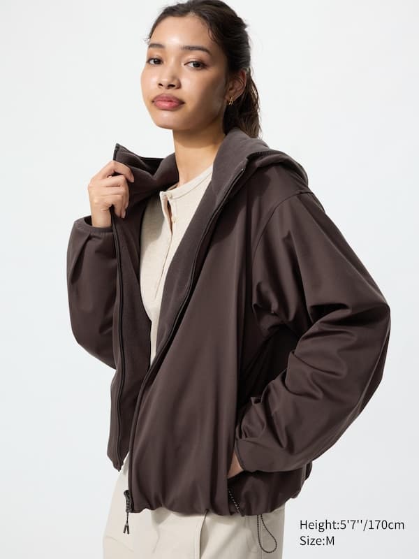 Sweat zippé coupe-vent (Doublé en polaire)