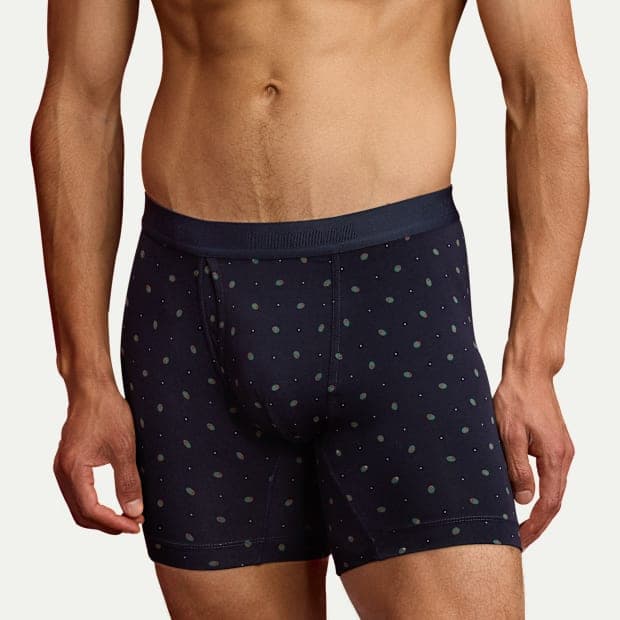 Men's Cotton Modal Blend Boxer Brief 6"