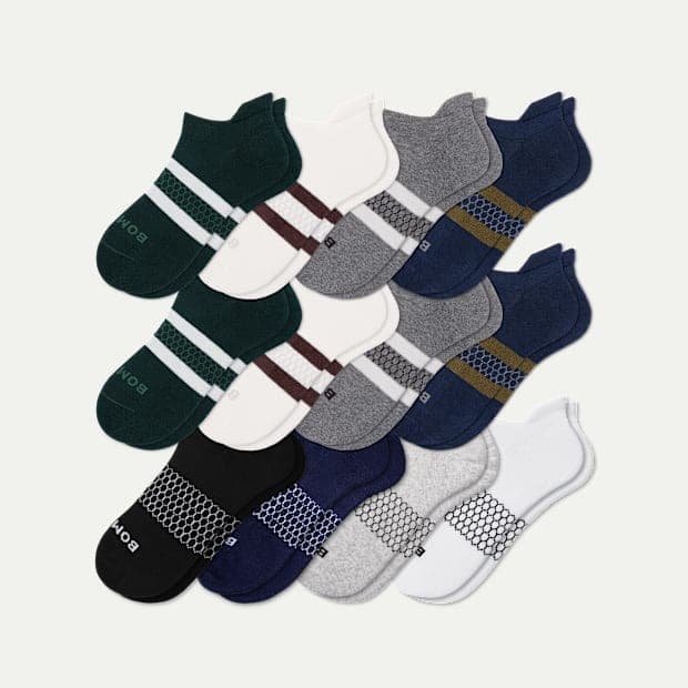 Men's Solids Ankle Sock 12-Pack