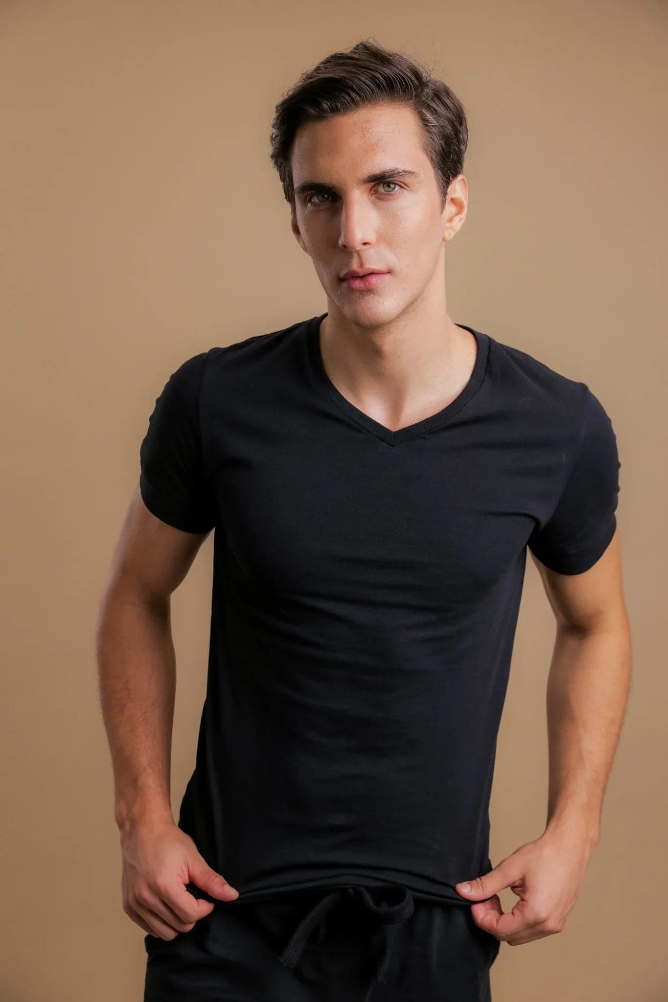 Men's Athletic V-Neck Shirt 1