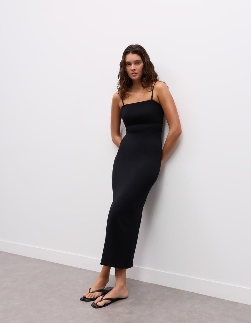 Robe bandeau brassière intégrée - noir