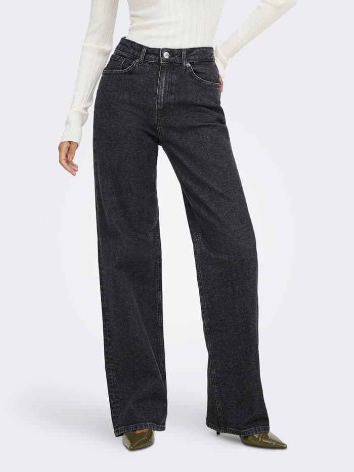 ONLJUICY Taille haute Wide Leg Fit Jeans