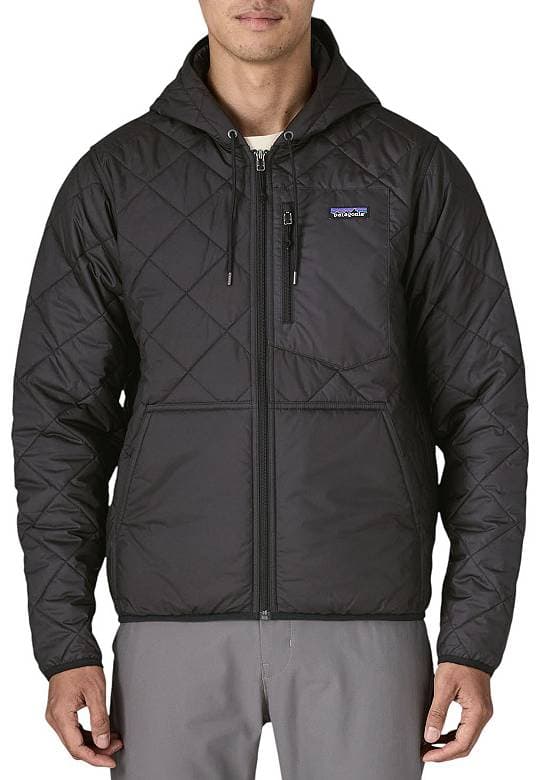 Men's Diamond Quilted Bomber Hoodie