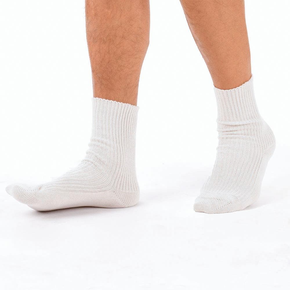 Cottonique 100% Organic Cotton Socks for Adults (Midweight) - 2 Pack