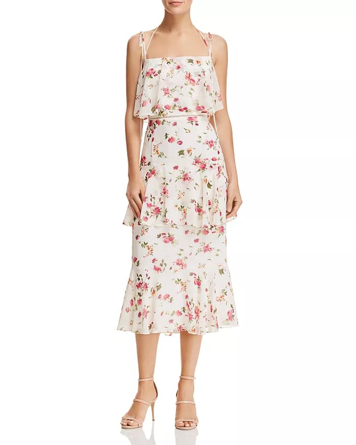 WAYF Imola Tiered Floral Dress