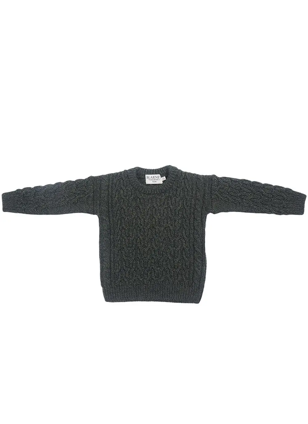 Kids Crew Neck Aran Sweater