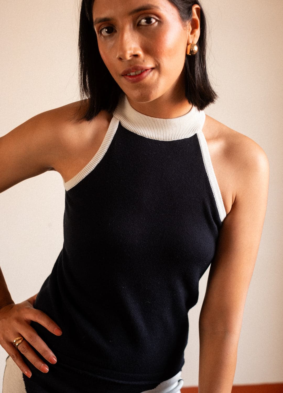 Noir Knit Halter