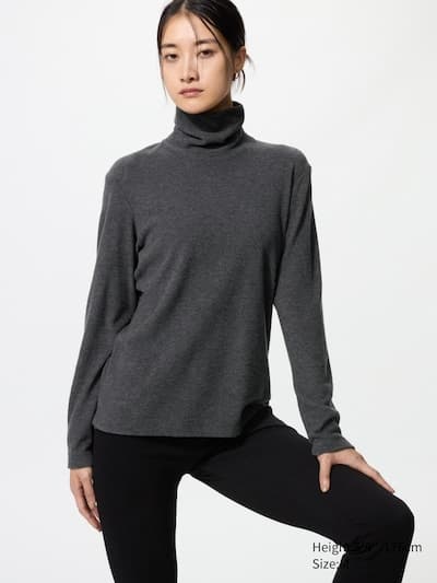 HEATTECH Fleece T-Shirt | Turtleneck