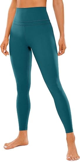CRZ YOGA Womens Naked Feeling Workout 7/8 Yoga Leggings - 25 Inches High Waist Tight Pants