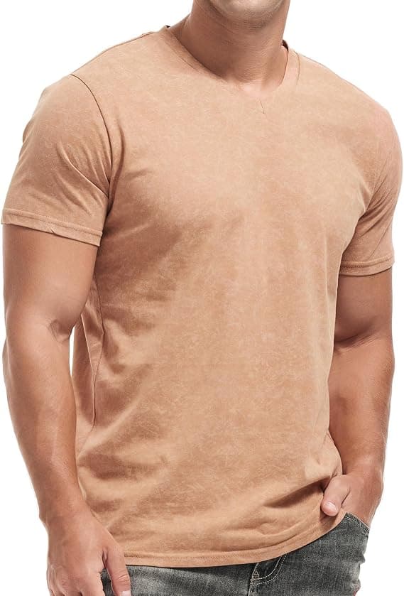 KLIEGOU Men's V Neck T Shirts