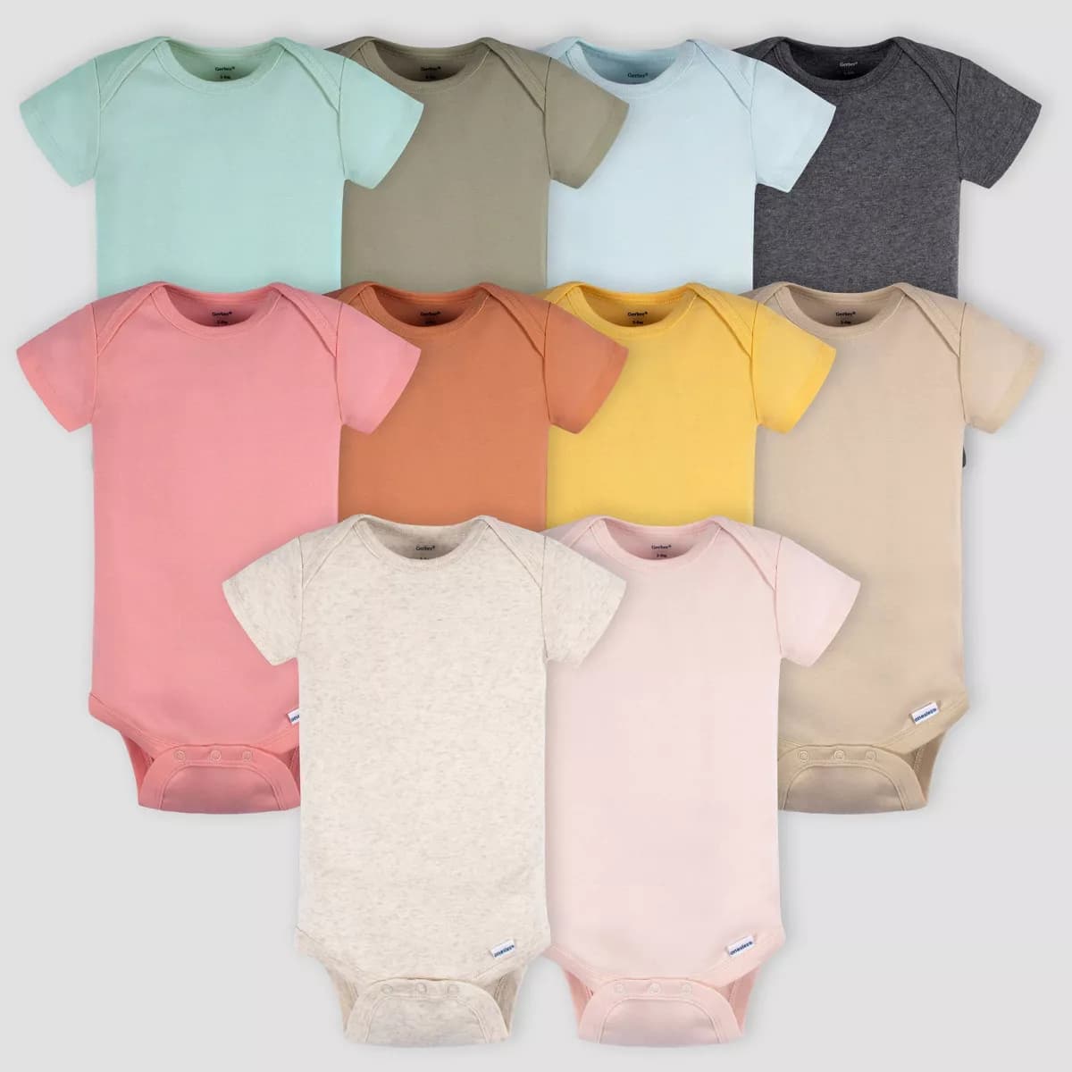 Gerber Baby 10pk Short Sleeve Onesies