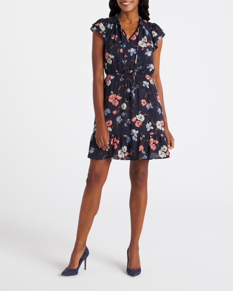 Clio Flutter Sleeve Aline Dress