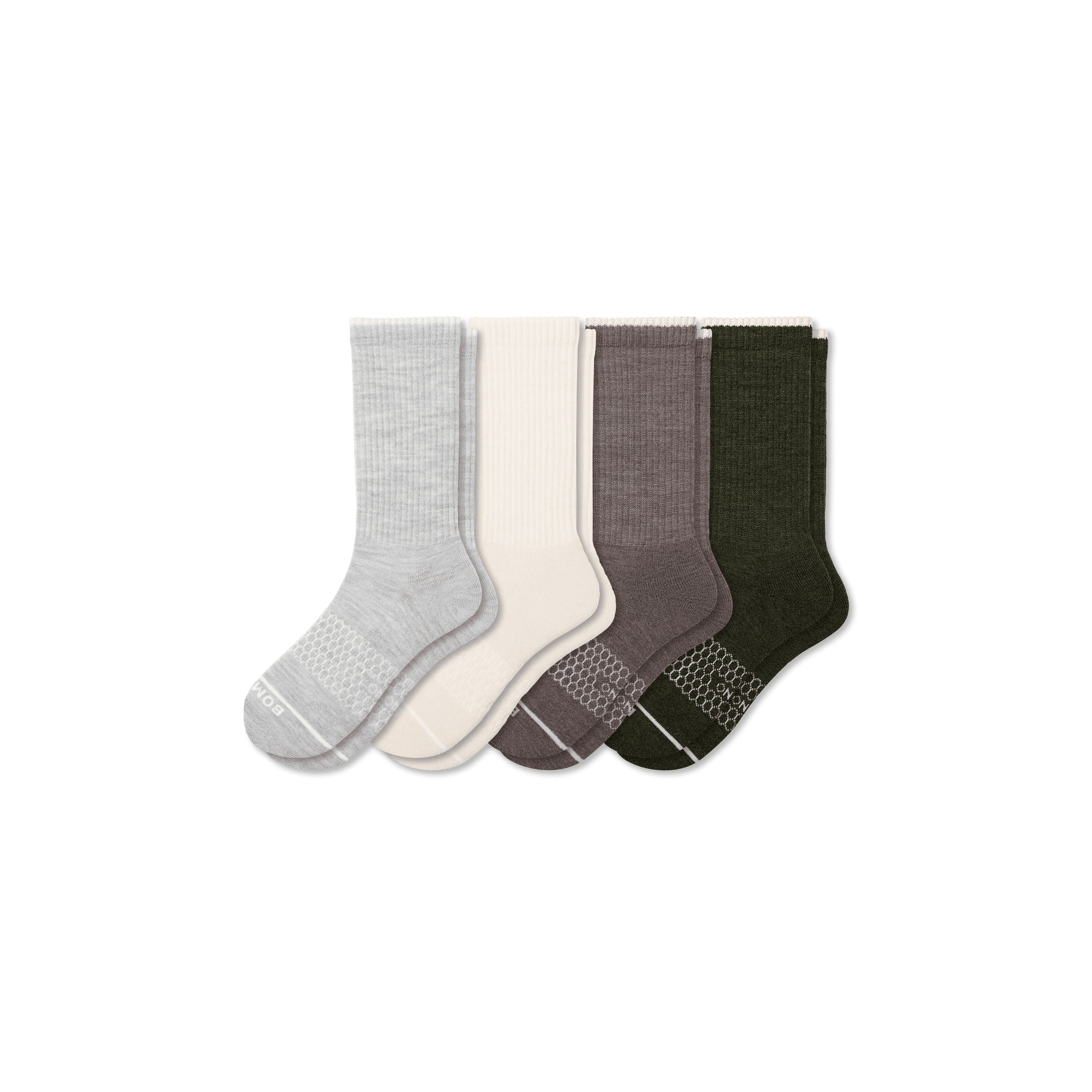 Men's Merino Wool Blend Calf Sock 4-Pack