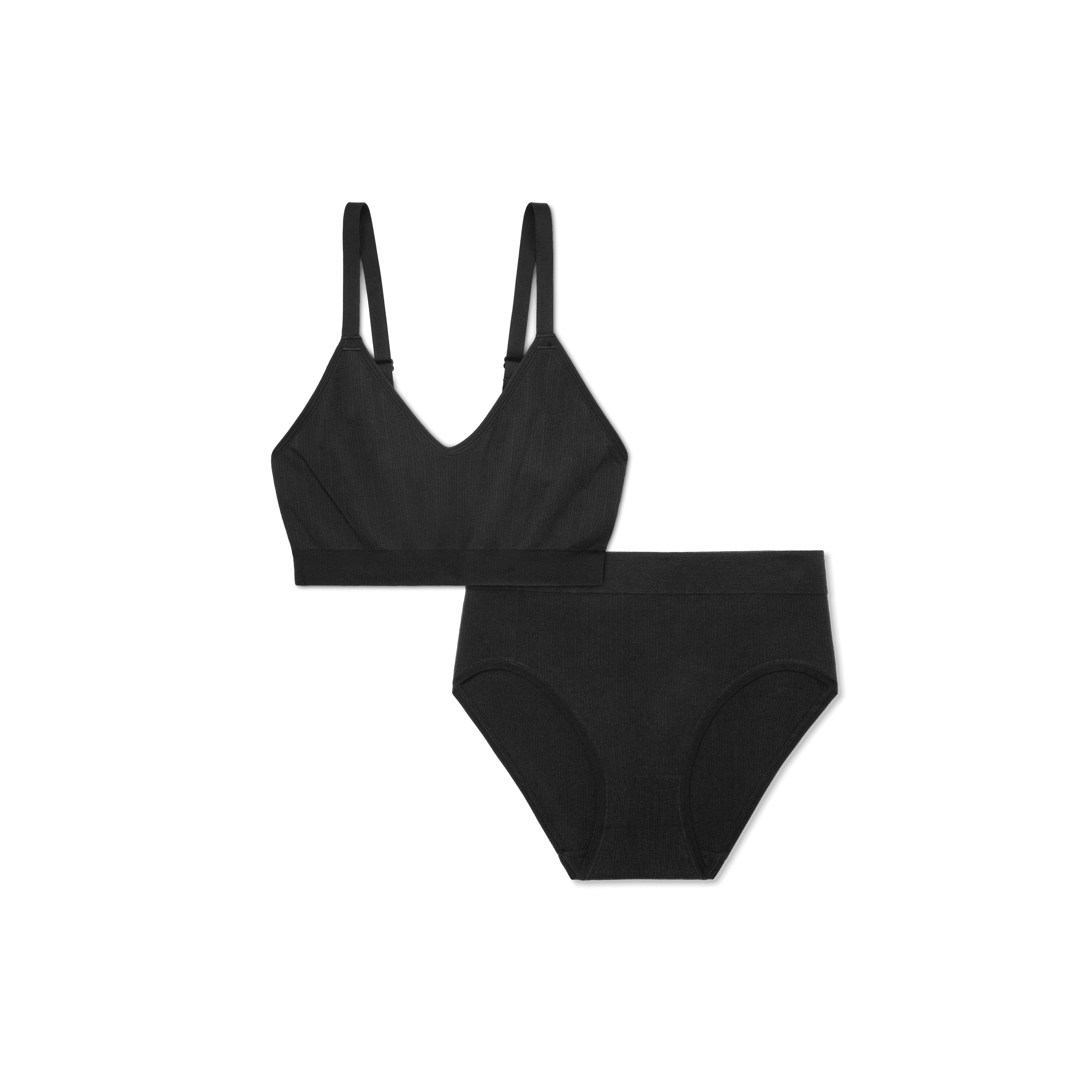 Women’s Seamless Scoop Bralette + High Rise Brief Pack 1