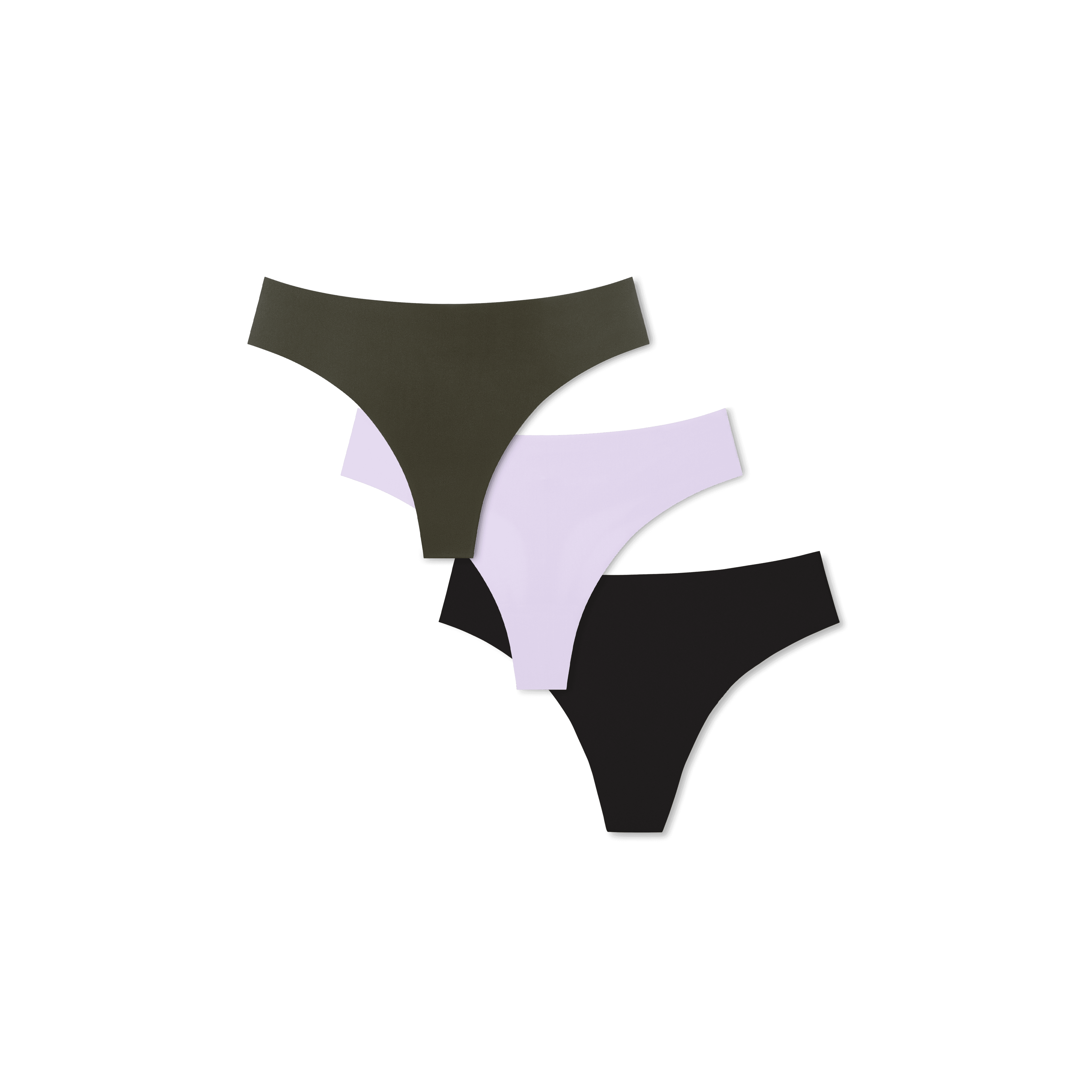 Women's No Show Thong 3-Pack 1