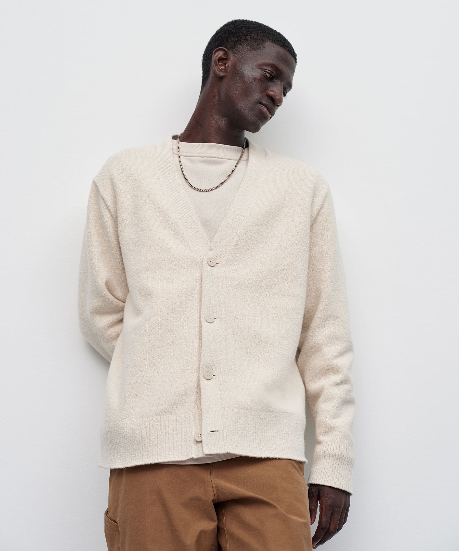 Merino Wool-Blend Cardigan