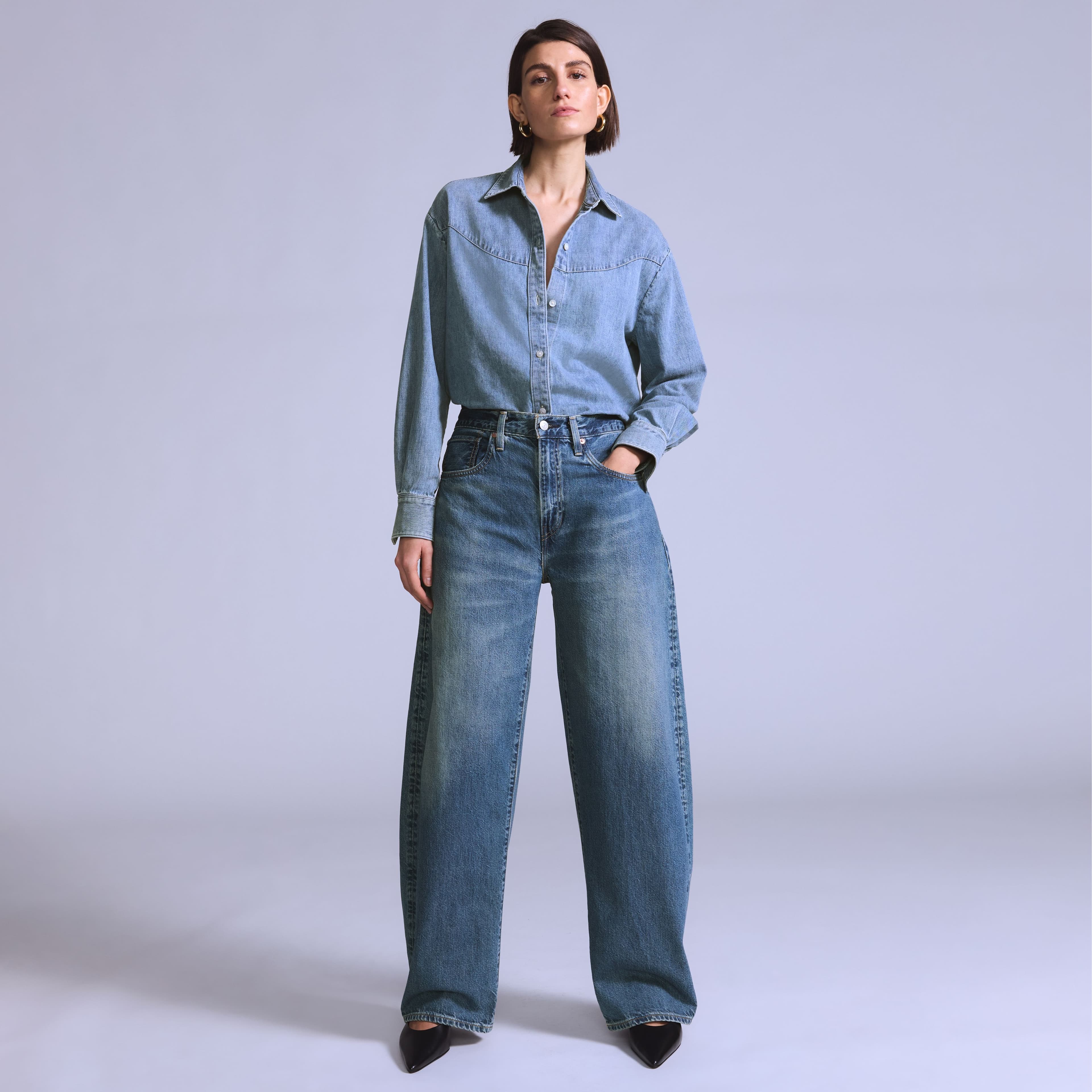 Women's Drop Barrel Jeans 1