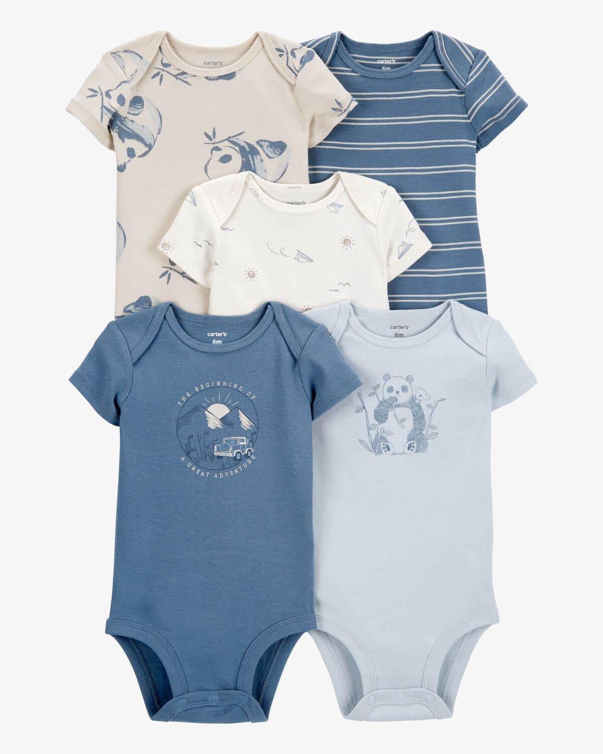 Baby 5-Pack Short Sleeve Bodysuits